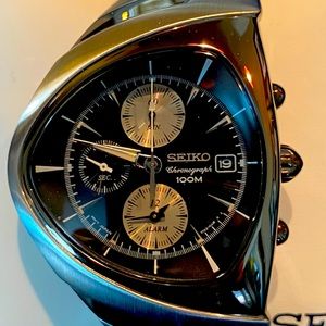 Very rare space age vintage Seiko SNAA05 stainless